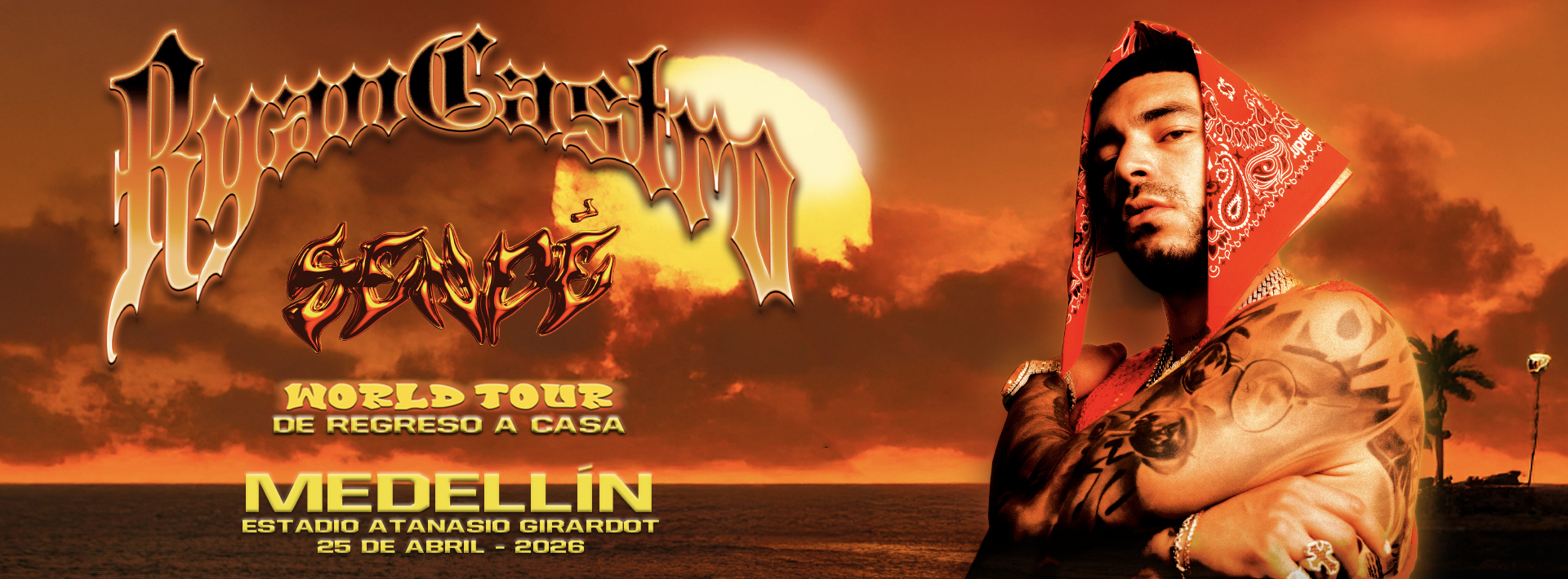 Así será el concierto de Ryan Castro en Medellín en 2026: precios, boletas y fecha